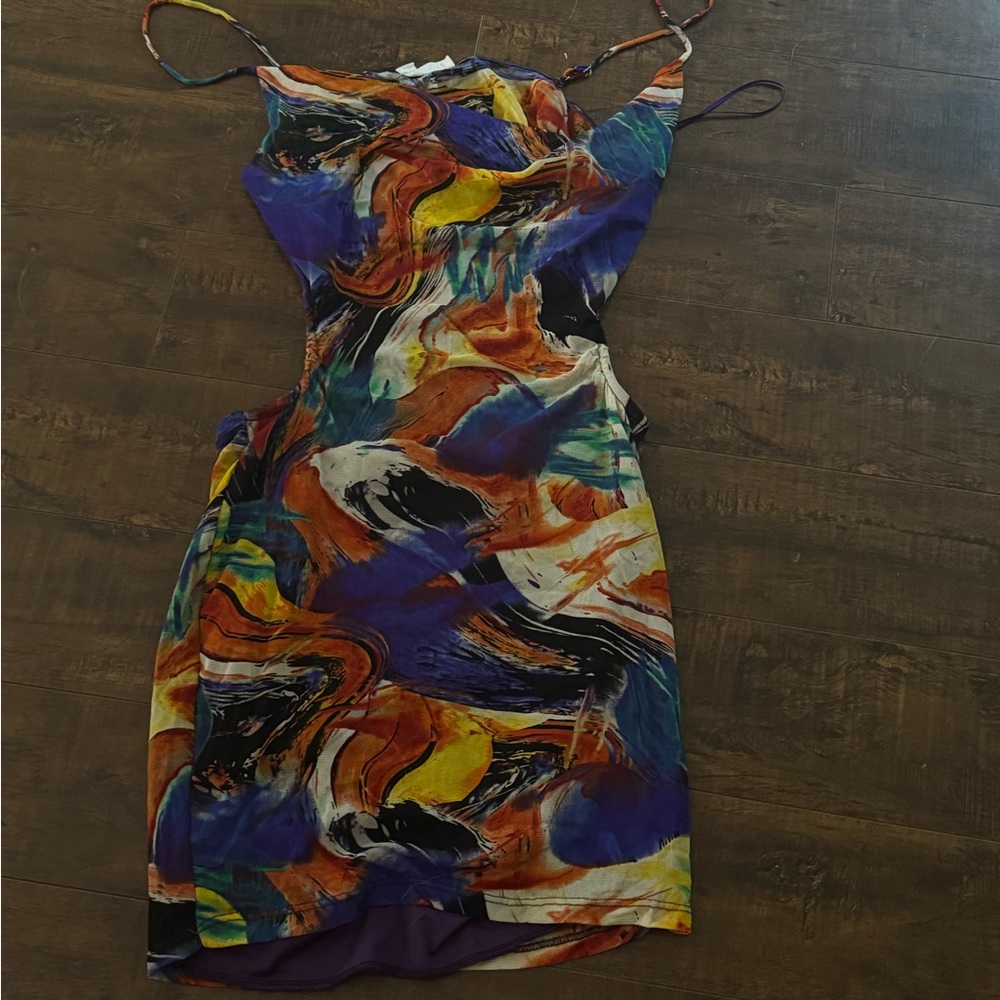 rumored colorful mini dress